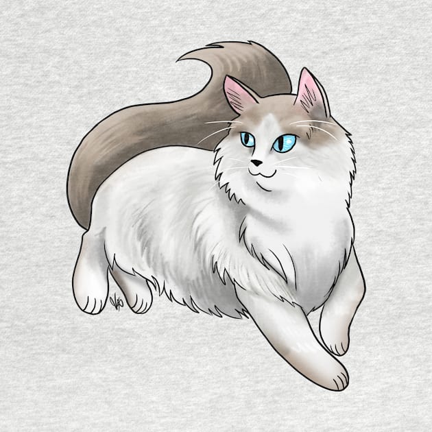 Cat - Ragdoll - Tan and White by Jen's Dogs Custom Gifts and Designs